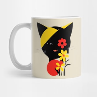 Minimalist Cat Mug